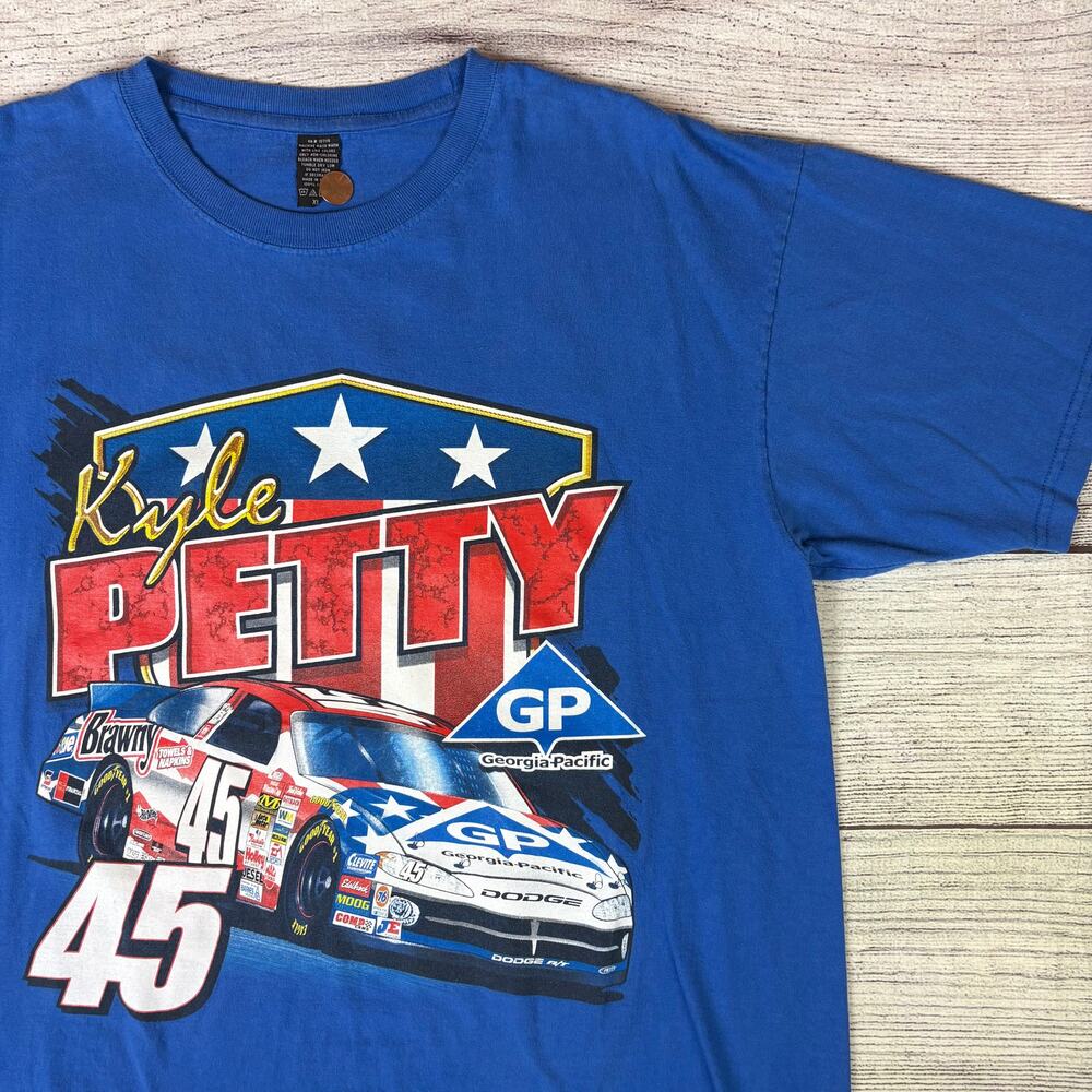 Vintage Kyle Petty Double Sided Nascar Racing T-shirt
